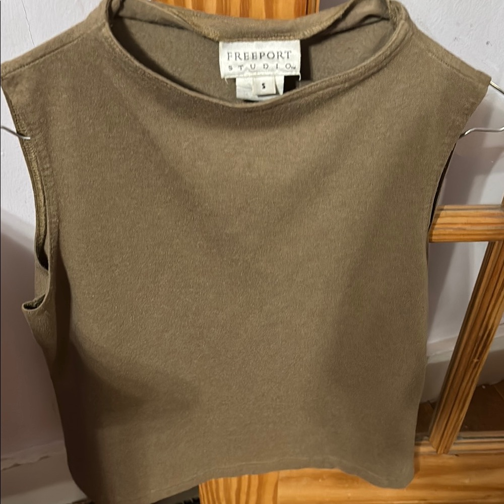 Brown, Ladies, Sleeveless Top